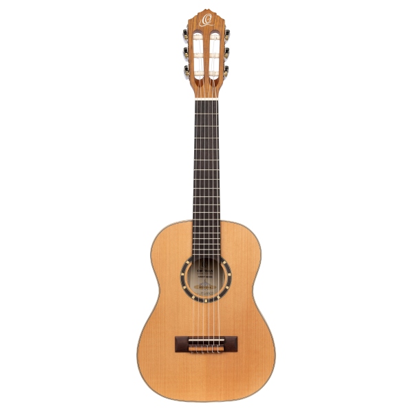 Ortega Family Series Classical Guitar 1/4 Lefty - Natural Cedar + Bag