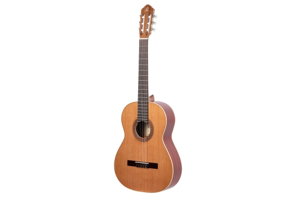 Ortega Traditional Series Classical Guitar  4/4 Lefty Made in Spain - Natural Cedar + Bag