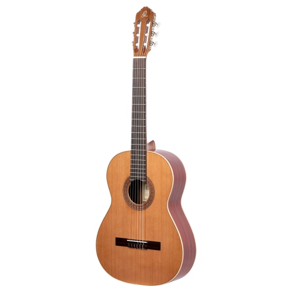 Ortega Traditional Series Classical Guitar 4/4 Lefty Made in Spain - Natural Cedar + Bag