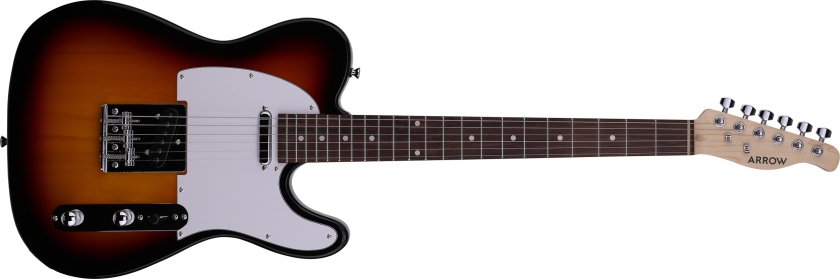 Arrow Telico TL 11 Dark Sunburst Rosewood/White