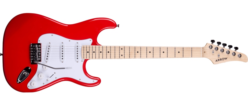 Arrow Tonecaster ST 111 Diamond Red Maple/White