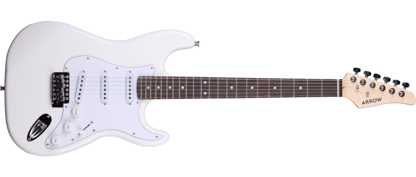 Arrow Tonecaster ST 111 Snow White Rosewood/White
