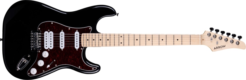 Arrow Tonecaster ST 211 Deep Black Maple/T-shell
