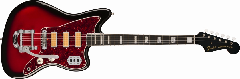 Fender Gold Foil Jazzmaster Ebony Fingerboard, Candy Apple Burst
