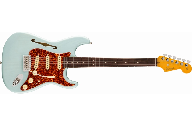 Chitară Electrică Fender Limited Edition American Professional II Stratocaster Thinline RW TL TRNS Daphne Blue