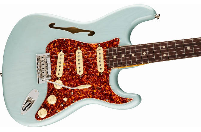 Chitară Electrică Fender Limited Edition American Professional II Stratocaster Thinline RW TL TRNS Daphne Blue