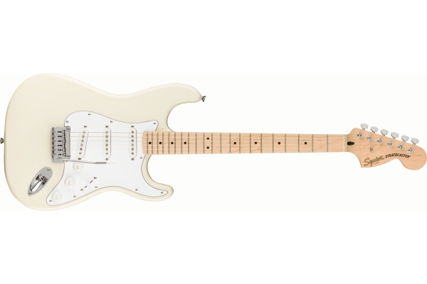 Affinity Series Stratocaster Maple Fingerboard White Pickguard Olympic White