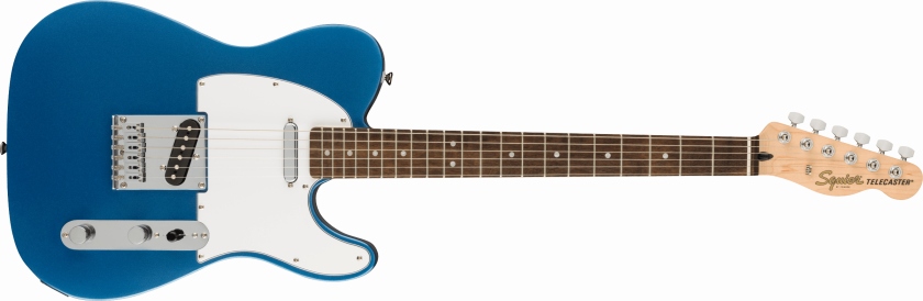 Fender Squier Affinity Series Telecaster Laurel Fingerboard White Pickguard Lake Placid Blue