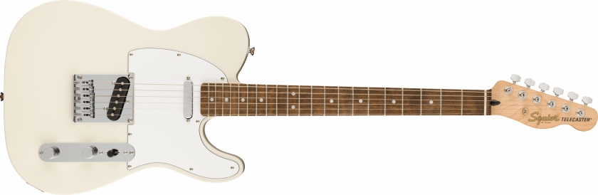 Fender Squier Affinity Telecaster Laurel Fingerboard White Pickguard Olympic White