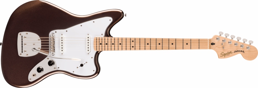 Fender Squier Jaguar MF White Pickguard Mystic Metallic Brown