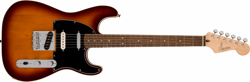 Fender Squier Paranormal Custom Nashville Stratocaster Laurel Fingerboard Black Pickguard Chocolate 2-Color Sunburst