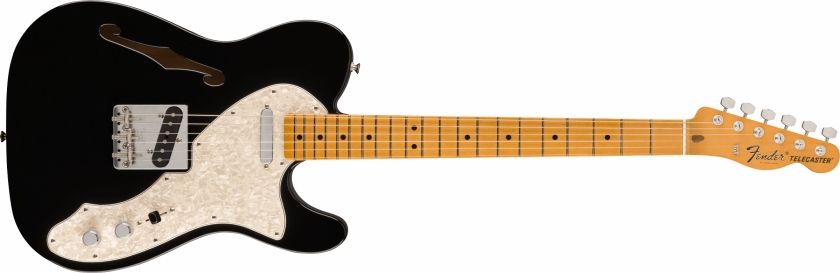 Fender Vintera II '60s Telecaster Thinline Maple Fingerboard Black