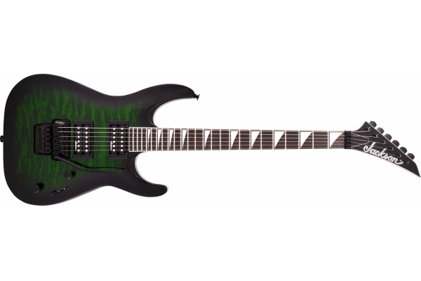 Jackson JS Series Dinky Arch Top JS32Q DKA Amaranth Fingerboard Transparent Green Burst