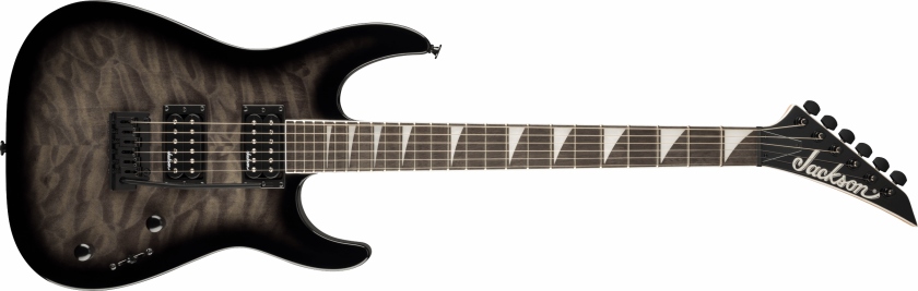 Jackson JS Series Dinky JS20 DKQ 2PT Amaranth Fingerboard Transparent Black Burst