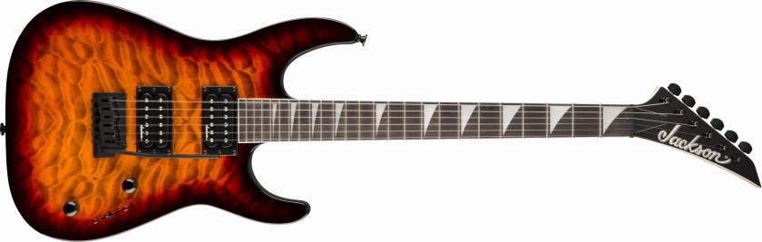 Jackson JS Series Dinky JS20 DKQ 2PT Amaranth Fingerboard Transparent Tobacco Burst