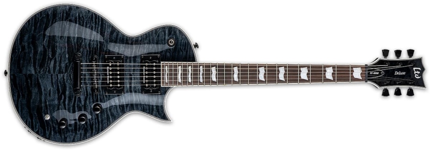 LTD EC-1000 PIEZO STBLK SEE THRU BLACK