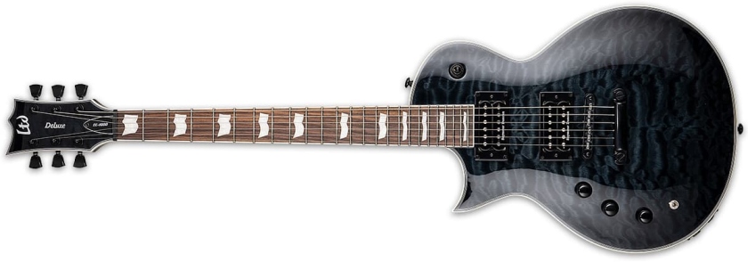 LTD EC-1000 PIEZO STBLK LH SEE THRU BLACK