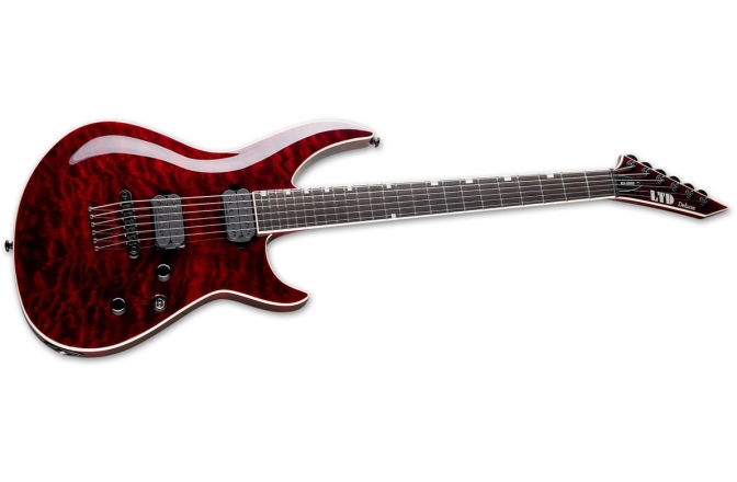 Chitară Electrică LTD H3-1000 QMSTBC SEE THRU BLACK CHERRY