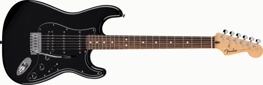 Fender Standard Strat HSS LF Black Pickguard Black