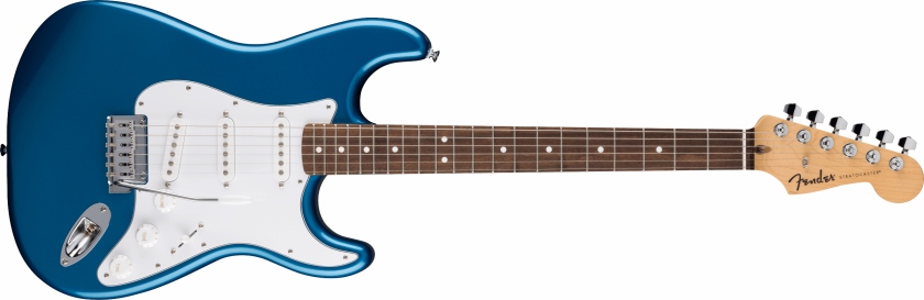 Fender Standard Stratocaster Laurel Fingerboard White Pickguard Aqua Marine Metallic