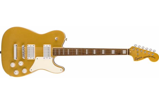 Chitară electrică model T Fender Squier Limited Edition Paranormal Troublemaker Telecaster Deluxe - Aztec Gold