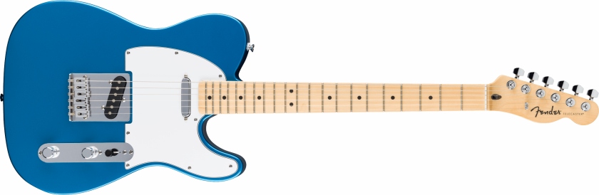 Fender Standard Telecaster MF White Pickguard Aqua Marine Metallic