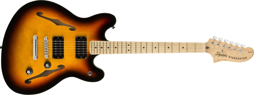 Fender Squier Affinity Series Starcaster Maple Fingerboard 3-Color Sunburst