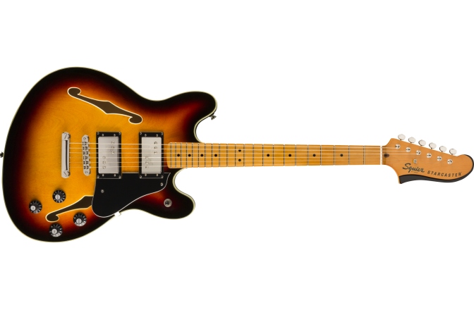 Chitară Electrică Semi-Hollow Fender Squier Classic Vibe Starcaster Maple Fingerbaord 3-Color Sunburst