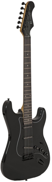 Dimavery ST-203 E-Guitar, gothic black
