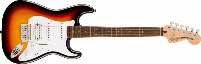 Fender Squier Affinity Series Stratocaster Junior HSS Laurel FW 3-Color Sunburst