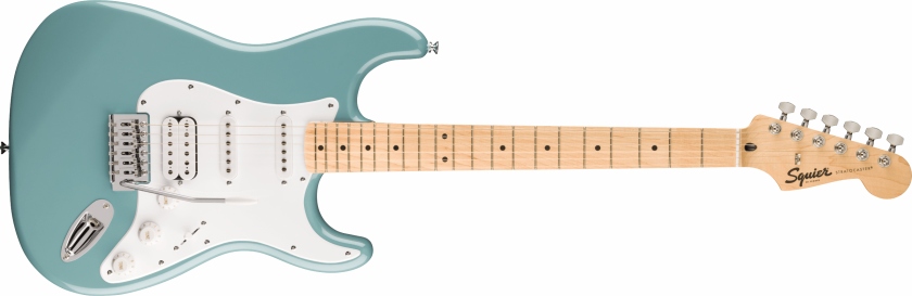 Fender Squier FSR Squier Sonic Stratocaster HSS MF White Pickguard Sonic Gray