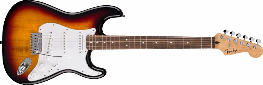 Fender Standard Stratocaster Laurel Fingerboard White Pickguard 3-Color Sunburst