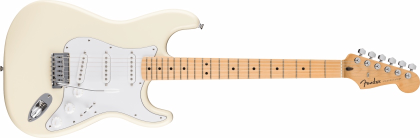 Fender Standard Stratocaster MF White Pickguard Olympic White