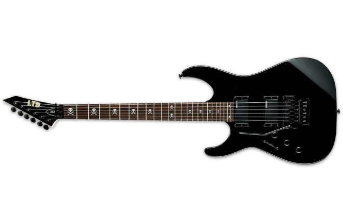 Chitară electrică stangaci LTD KH-202 BLK LH KIRK HAMMETT SIGNATURE