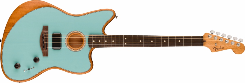 Fender Acoustasonic Player Jazzmaster Rosewood Fingerboard Ice Blue