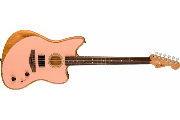 Fender Acoustasonic Player Jazzmaster Rosewood Fingerboard Shell Pink