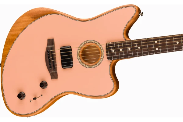 Fender Acoustasonic Player Jazzmaster Rosewood Fingerboard Shell Pink