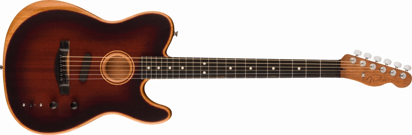 Fender American Acoustasonic All-Mahogany Ebony FB Burst