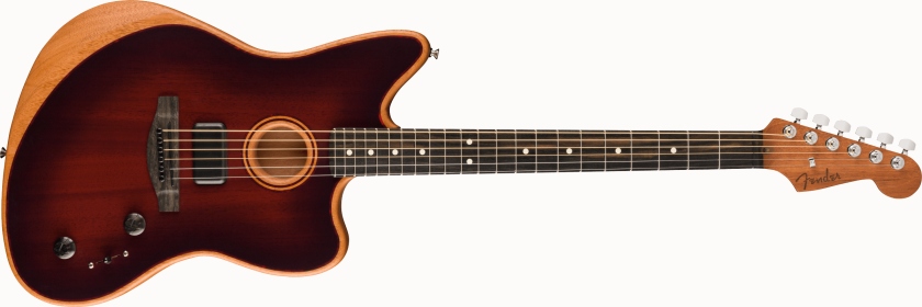 Fender American Acoustasonic Jazzmaster All-Mahogany Bourbon Burst