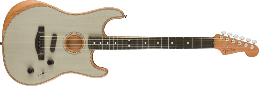 Fender American Acoustasonic Stratocaster - Transparent Sonic Blue