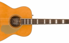 Chitară electro-acustică Fender Malibu Vintage, Ovangkol Fingerboard, Gold Pickguard, Aged Natural
