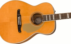 Chitară electro-acustică Fender Malibu Vintage, Ovangkol Fingerboard, Gold Pickguard, Aged Natural
