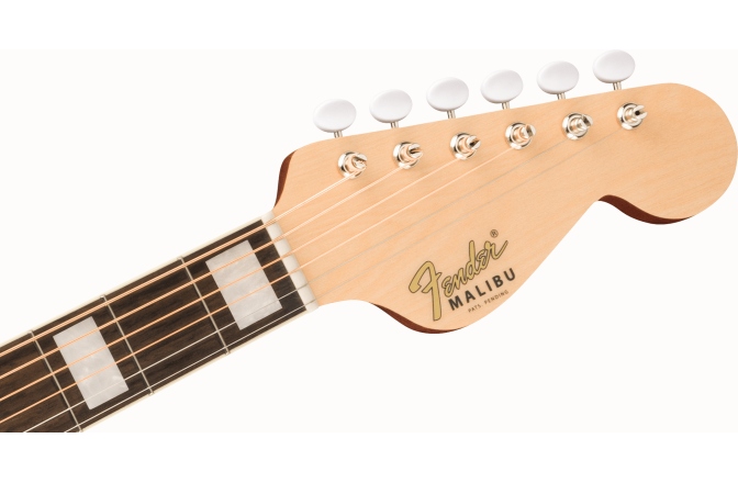 Chitară electro-acustică Fender Malibu Vintage, Ovangkol Fingerboard, Gold Pickguard, Aged Natural