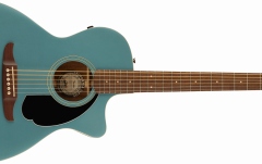 Chitară electro-acustică Fender Newporter Player, Walnut Fingerboard, Black Pickguard, Tidepool