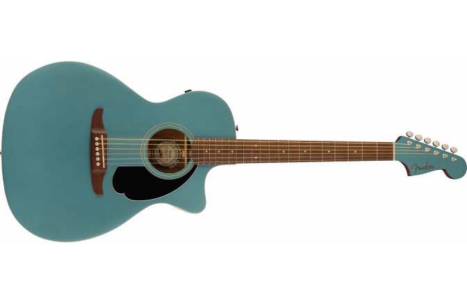 Chitară electro-acustică Fender Newporter Player, Walnut Fingerboard, Black Pickguard, Tidepool