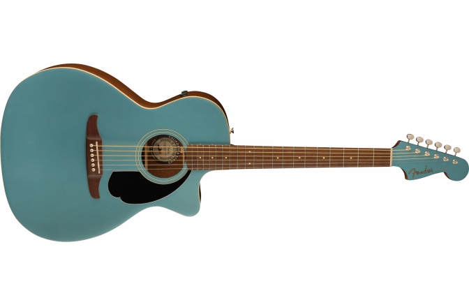Chitară electro-acustică Fender Newporter Player, Walnut Fingerboard, Black Pickguard, Tidepool