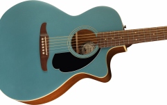 Chitară electro-acustică Fender Newporter Player, Walnut Fingerboard, Black Pickguard, Tidepool