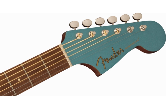 Chitară electro-acustică Fender Newporter Player, Walnut Fingerboard, Black Pickguard, Tidepool