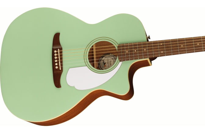 Chitară Electro-Acustică Fender Newporter Player, Walnut Fingerboard, White Pickguard, Surf Green