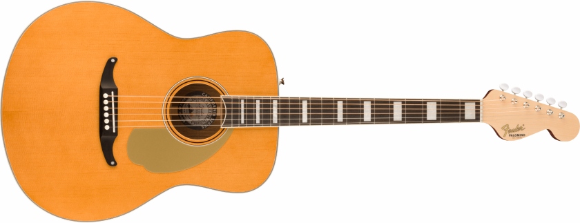 Fender Palomino Vintage, Ovangkol Fingerboard, Gold Pickguard, Aged Natural